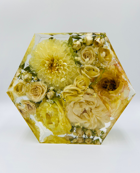 Kis méretű hexagon emlékőrző (16x14x5cm) RENDELÉSRE
