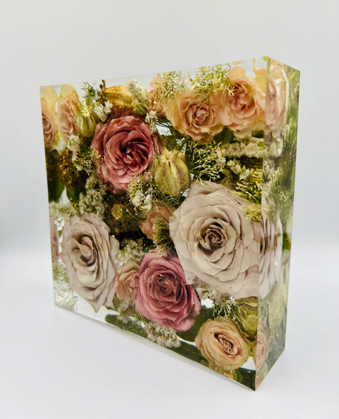 Négyzet alakú emlékőrző (15x15x5cm) RENDELÉSRE
