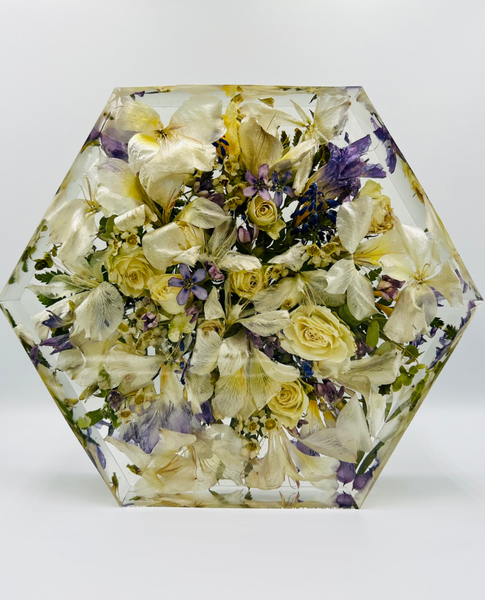 Közepes méretű hexagon emlékőrző (20.5x18x5cm) RENDELÉSRE