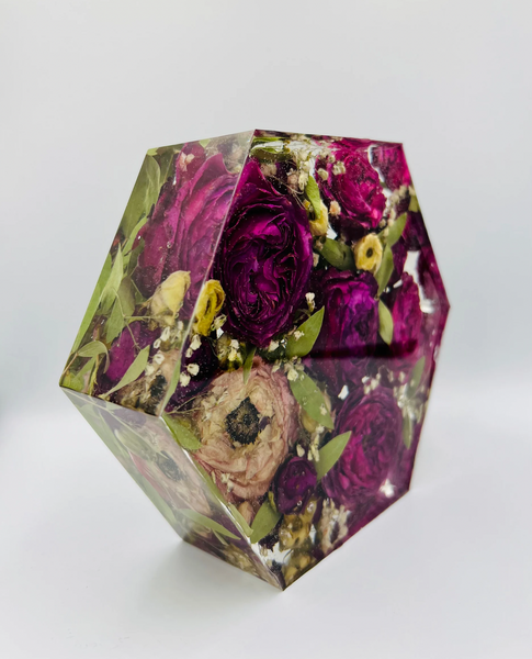 Kis méretű hexagon emlékőrző (16x14x5cm) RENDELÉSRE