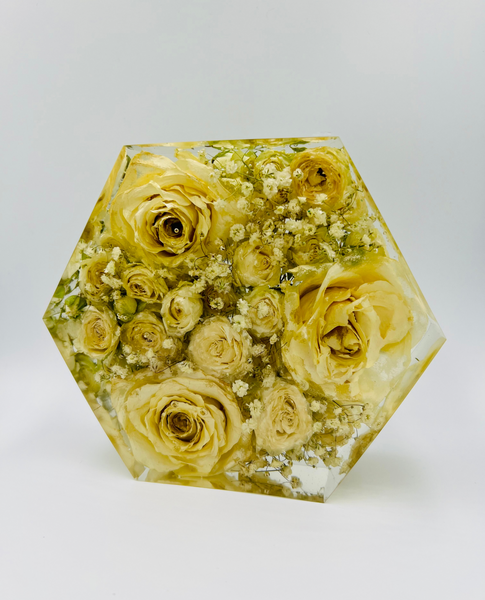 Kis méretű hexagon emlékőrző (16x14x5cm) RENDELÉSRE