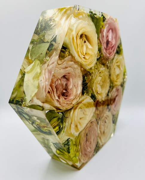 Közepes méretű hexagon emlékőrző (20.5x18x5cm) RENDELÉSRE