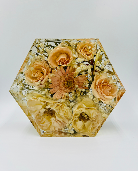 Kis méretű hexagon emlékőrző (16x14x5cm) RENDELÉSRE