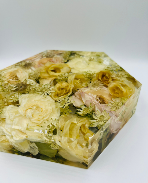 Közepes méretű hexagon emlékőrző (20.5x18x5cm) RENDELÉSRE