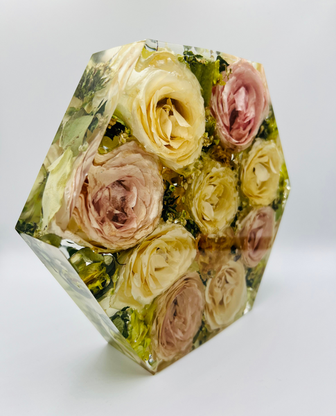 Közepes méretű hexagon emlékőrző (20.5x18x5cm) RENDELÉSRE