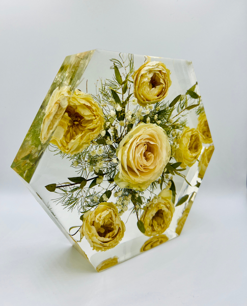 Közepes méretű hexagon emlékőrző (20.5x18x5cm) RENDELÉSRE