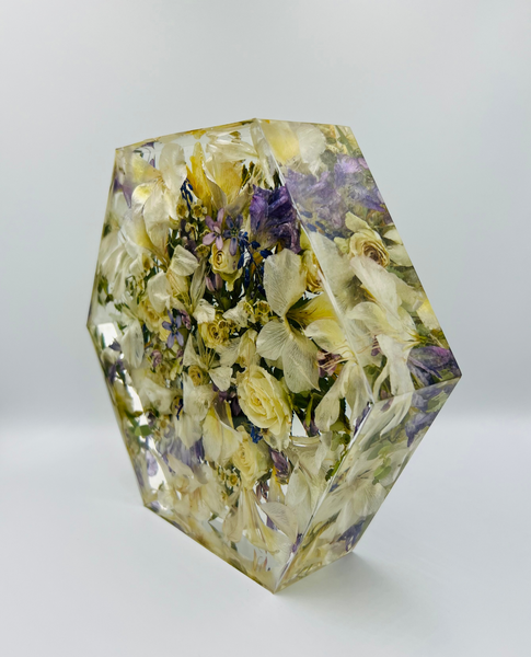 Közepes méretű hexagon emlékőrző (20.5x18x5cm) RENDELÉSRE