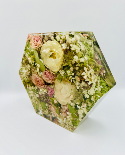 Kis méretű hexagon emlékőrző (16x14x5cm) RENDELÉSRE