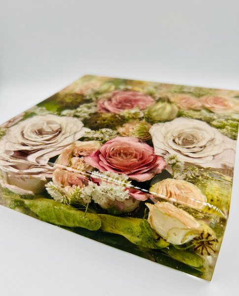 Négyzet alakú emlékőrző (15x15x5cm) RENDELÉSRE