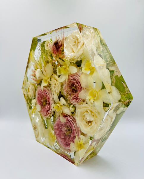 Közepes méretű hexagon emlékőrző (20.5x18x5cm) RENDELÉSRE