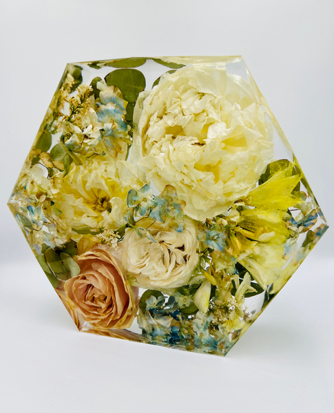 Közepes méretű hexagon emlékőrző (20.5x18x5cm) RENDELÉSRE