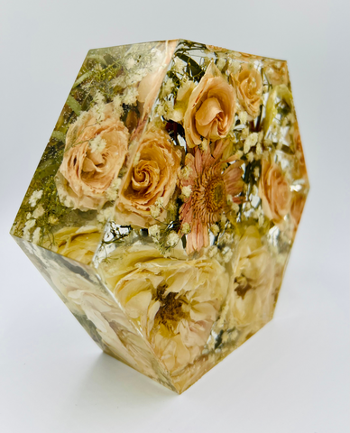 Kis méretű hexagon emlékőrző (16x14x5cm) RENDELÉSRE