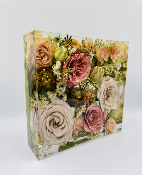 Négyzet alakú emlékőrző (15x15x5cm) RENDELÉSRE