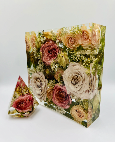 Négyzet alakú emlékőrző (15x15x5cm) RENDELÉSRE