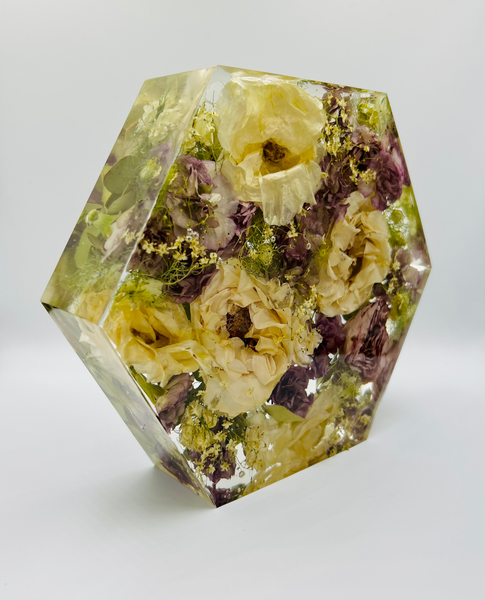 Közepes méretű hexagon emlékőrző (20.5x18x5cm) RENDELÉSRE