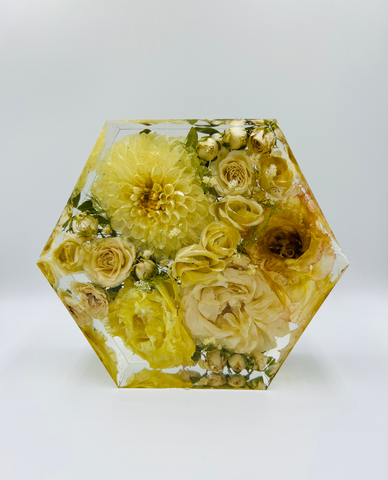 Kis méretű hexagon emlékőrző (16x14x5cm) RENDELÉSRE