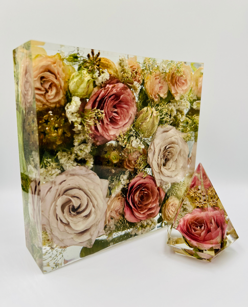 Négyzet alakú emlékőrző (15x15x5cm) RENDELÉSRE