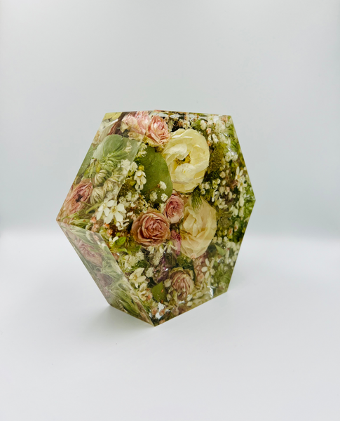 Kis méretű hexagon emlékőrző (16x14x5cm) RENDELÉSRE