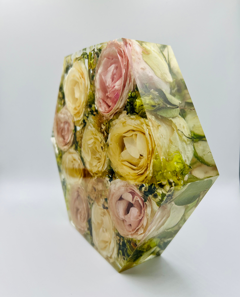 Közepes méretű hexagon emlékőrző (20.5x18x5cm) RENDELÉSRE