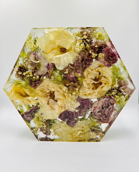 Közepes méretű hexagon emlékőrző (20.5x18x5cm) RENDELÉSRE
