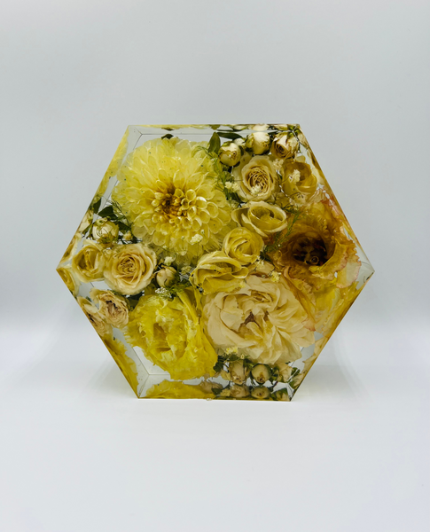 Kis méretű hexagon emlékőrző (16x14x5cm) RENDELÉSRE