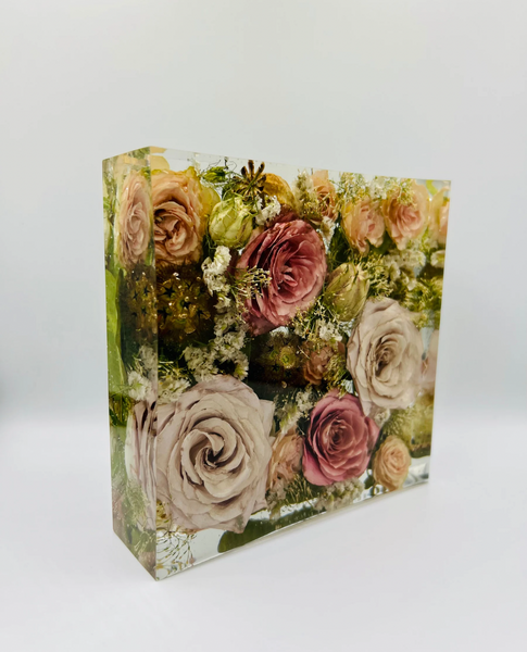 Négyzet alakú emlékőrző (15x15x5cm) RENDELÉSRE