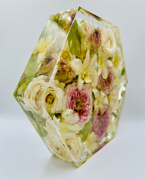 Közepes méretű hexagon emlékőrző (20.5x18x5cm) RENDELÉSRE