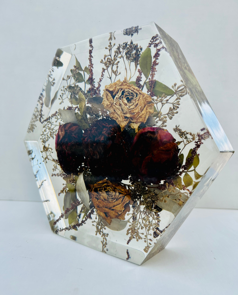Közepes méretű hexagon emlékőrző (20.5x18x5cm) RENDELÉSRE