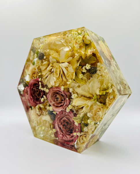 Kis méretű hexagon emlékőrző (16x14x5cm) RENDELÉSRE