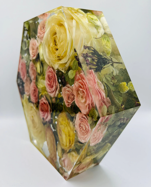 Közepes méretű hexagon emlékőrző (20.5x18x5cm) RENDELÉSRE