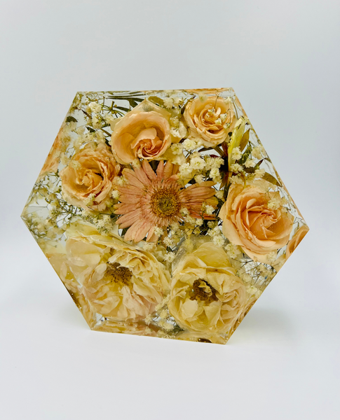 Kis méretű hexagon emlékőrző (16x14x5cm) RENDELÉSRE