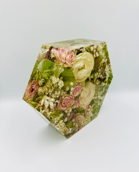 Kis méretű hexagon emlékőrző (16x14x5cm) RENDELÉSRE
