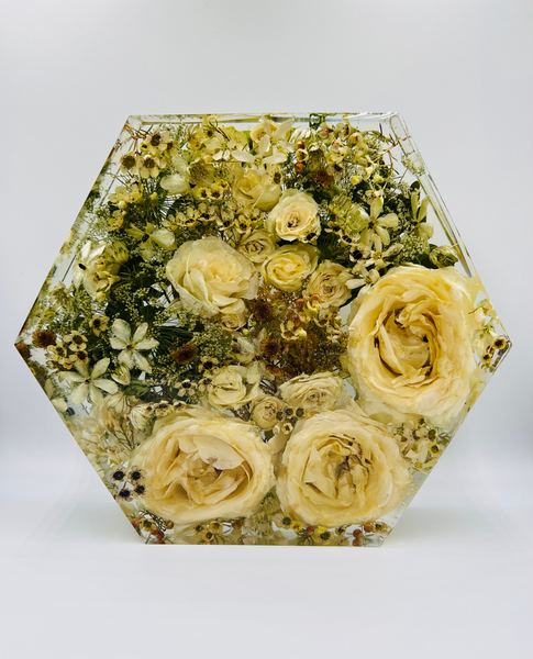 Nagy méretű hexagon emlékőrző emlékőrző (23x20x5cm) RENDELÉSRE