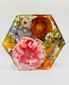 Kis méretű hexagon emlékőrző (16x14x5cm) RENDELÉSRE