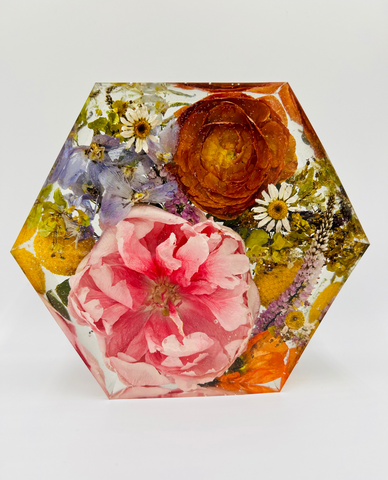 Kis méretű hexagon emlékőrző (16x14x5cm) RENDELÉSRE