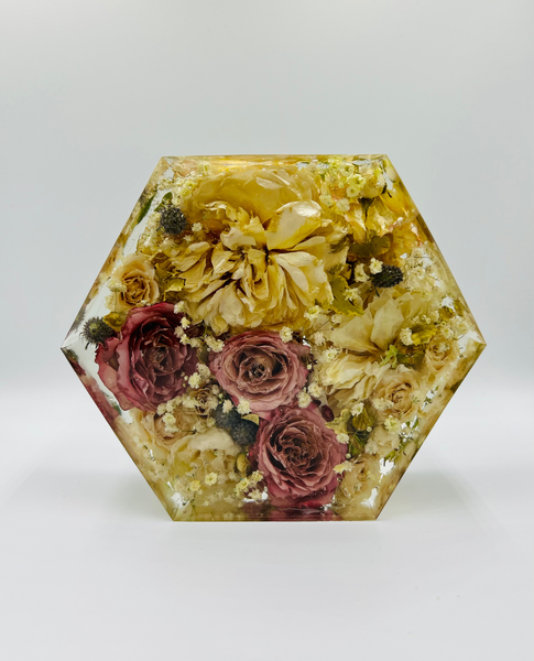 Kis méretű hexagon emlékőrző (16x14x5cm) RENDELÉSRE