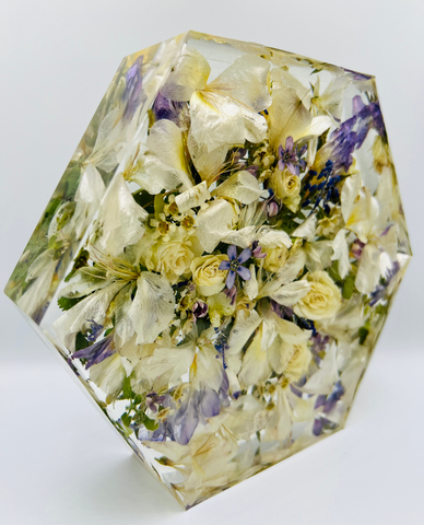 Közepes méretű hexagon emlékőrző (20.5x18x5cm) RENDELÉSRE