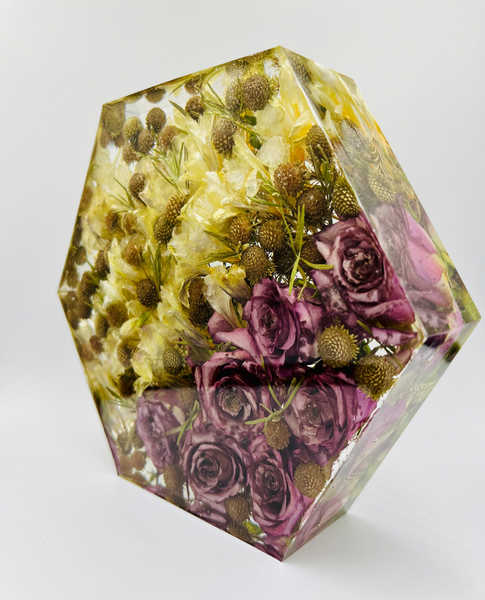 Közepes méretű hexagon emlékőrző (20.5x18x5cm) RENDELÉSRE