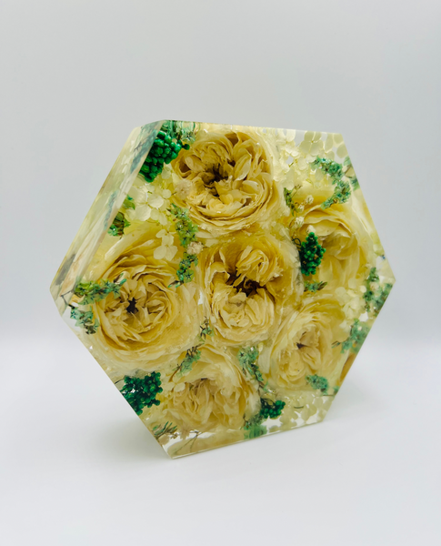 Kis méretű hexagon emlékőrző (16x14x5cm) RENDELÉSRE