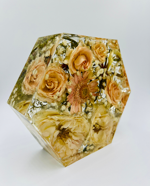 Kis méretű hexagon emlékőrző (16x14x5cm) RENDELÉSRE