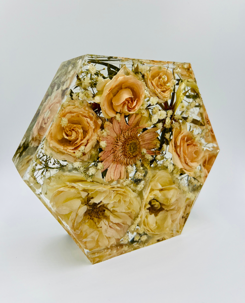 Kis méretű hexagon emlékőrző (16x14x5cm) RENDELÉSRE
