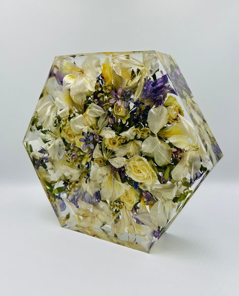 Közepes méretű hexagon emlékőrző (20.5x18x5cm) RENDELÉSRE
