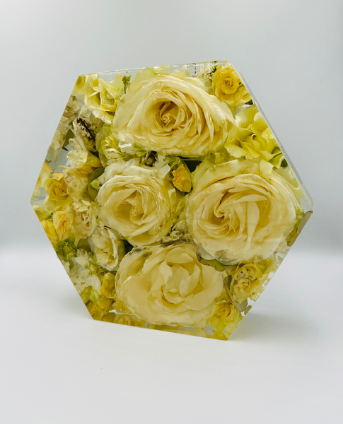 Közepes méretű hexagon emlékőrző (20.5x18x5cm) RENDELÉSRE