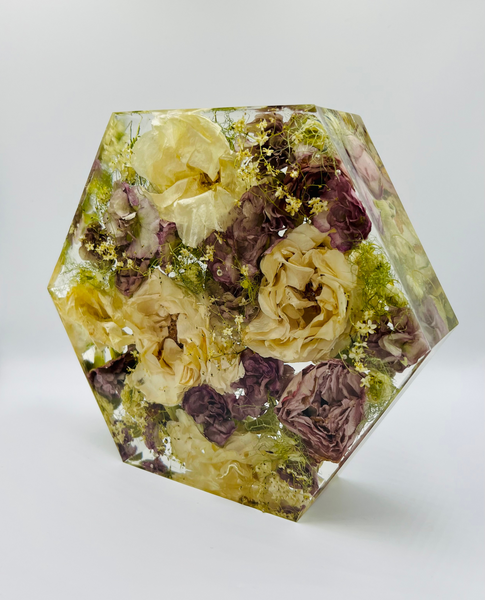 Közepes méretű hexagon emlékőrző (20.5x18x5cm) RENDELÉSRE