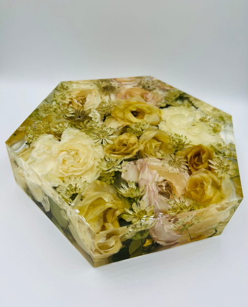 Közepes méretű hexagon emlékőrző (20.5x18x5cm) RENDELÉSRE