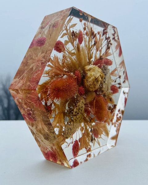 Közepes méretű hexagon emlékőrző (20.5x18x5cm) RENDELÉSRE