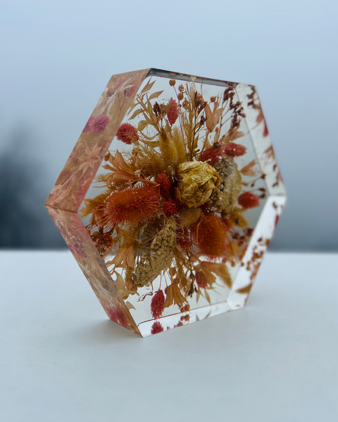 Közepes méretű hexagon emlékőrző (20.5x18x5cm) RENDELÉSRE