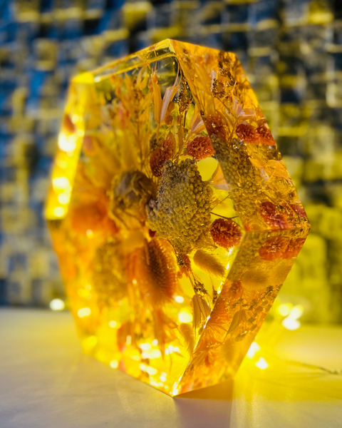 Közepes méretű hexagon emlékőrző (20.5x18x5cm) RENDELÉSRE