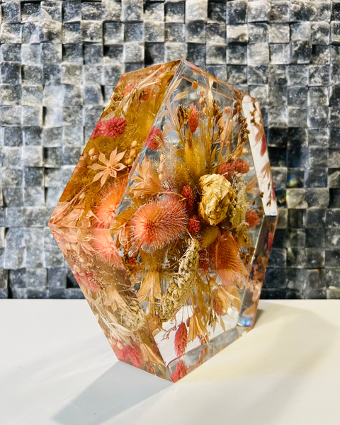 Közepes méretű hexagon emlékőrző (20.5x18x5cm) RENDELÉSRE