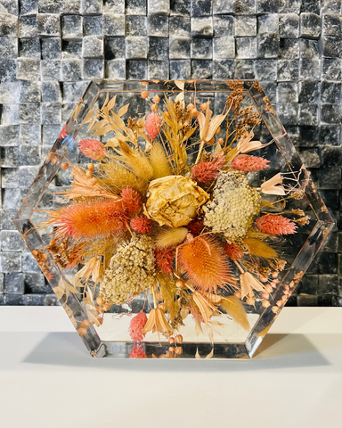 Közepes méretű hexagon emlékőrző (20.5x18x5cm) RENDELÉSRE